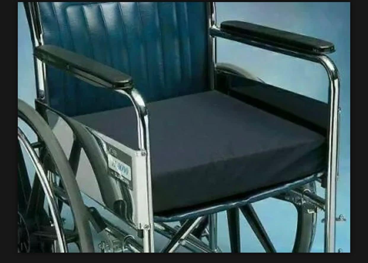 ADAM ICONE Foam Pressure Relief Support Cushion for Wheelchair and chair 18x16x3 inches