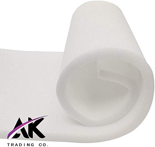 AK TRADING CO. AK-Trading Upholstery Medium Density 1" Height x 24" Width x 72" Length-Home or Commercial Use Seat Replacement Cushion-Made in USA Foam