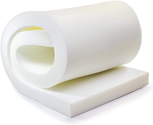 AK-Trading Upholstery Foam Cushion - Regular Density 4" Height x 24" Width x 72" Length - Home or Commercial Use Seat Replacement Foam Cushion - Made in USA