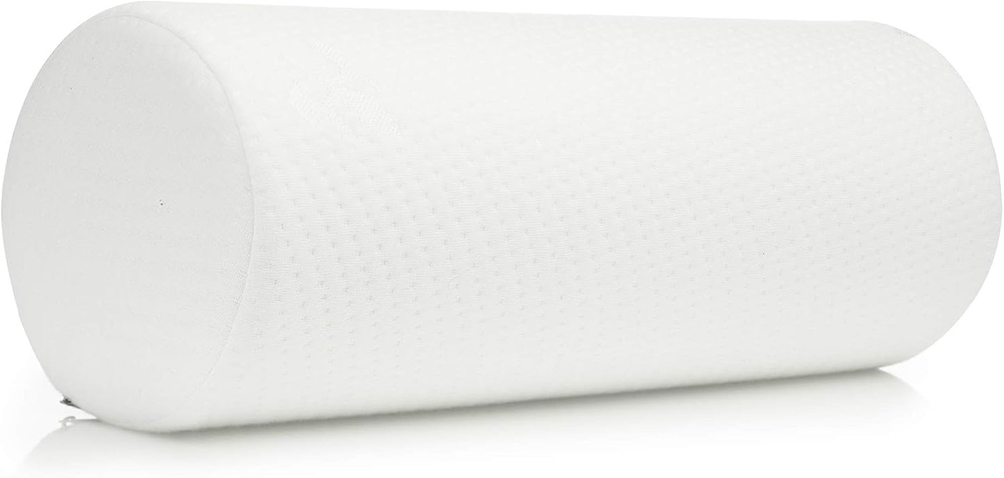 AllSett Health Large Cervical Neck Support Pillow, Memory Foam Bolster Pillow for Sleeping, Roll Pillow for Neck, Back & Shoulder Pain Relief, 17 in Length x 6 in | Removable Washable Cover
