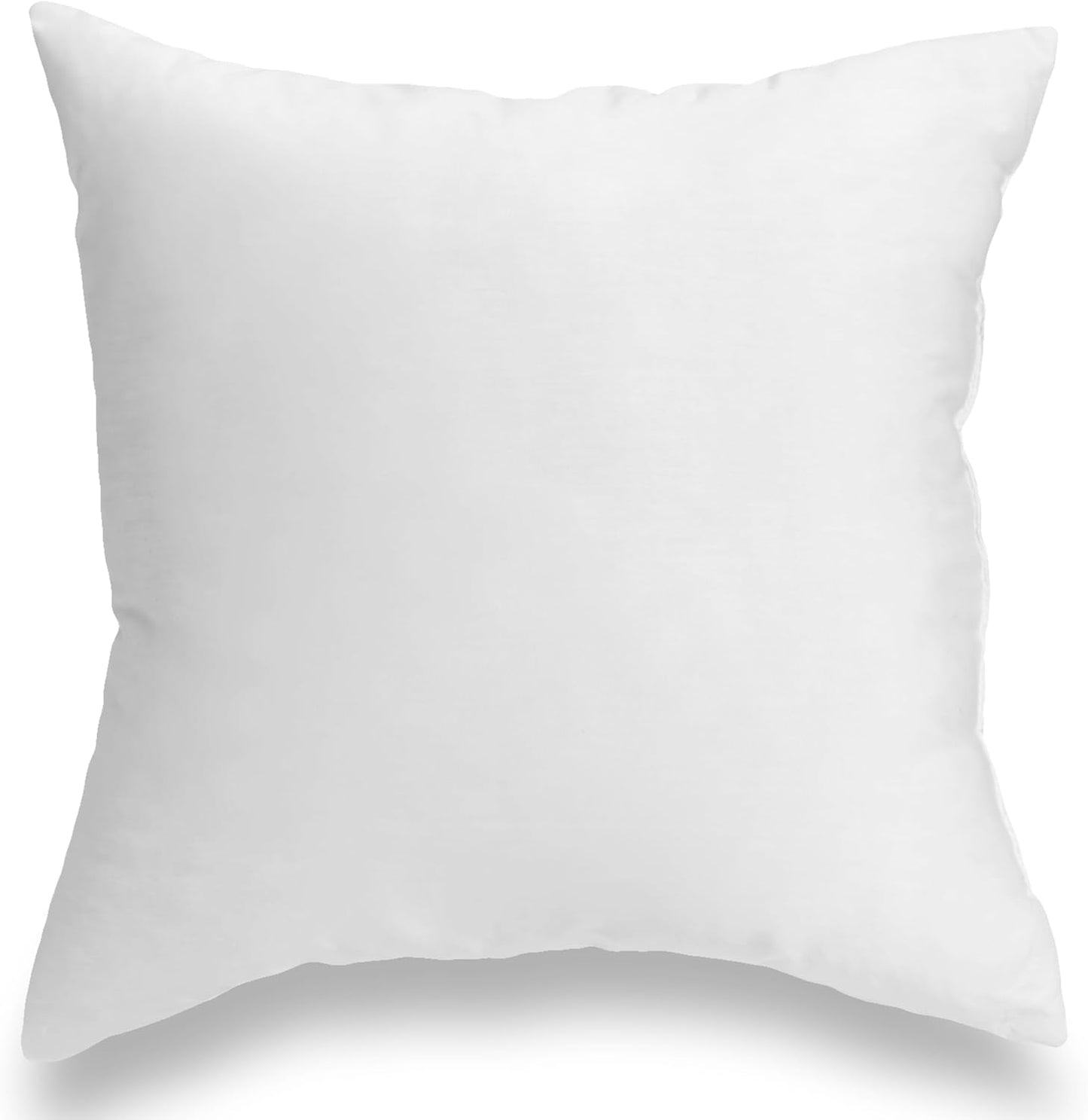 Foamily Throw Pillows Insert - Single Pillow 16" x 16" Inches for Bed and Couch - 100% Machine Washable Cotton Pillow - Indoor Decorative Throw Pillows for Couch & Bed