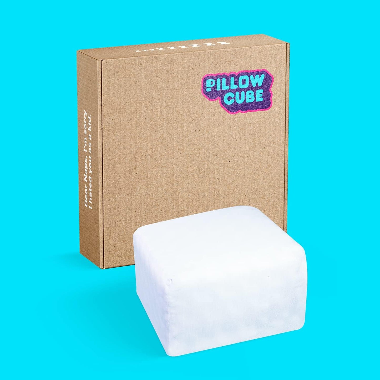 Pillow Cube Sidekick - 5" - Thick Portable, Travel Pillow for Side Sleeping, Soft & Supportive Memory Foam - Fits 5x3"-6x3" -,1 Count (Pack of 1)