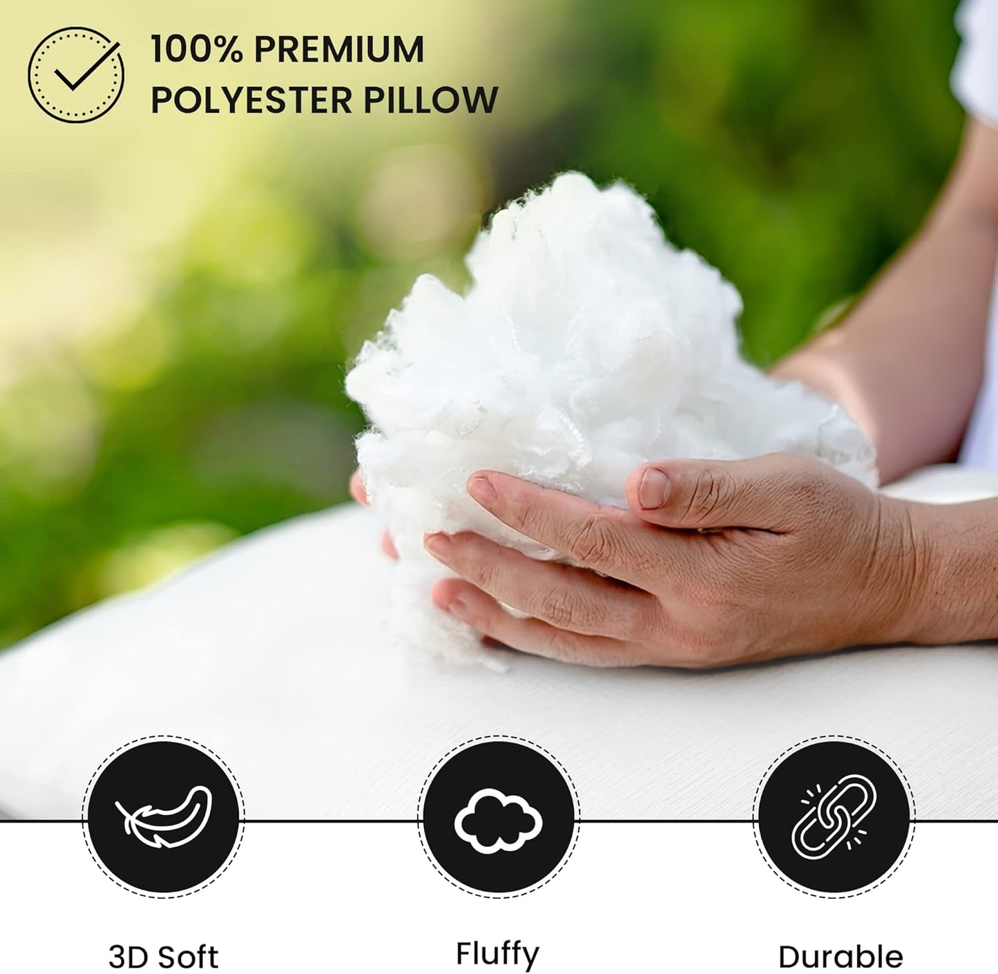 Foamily Set of 4-18 X 18 Premium Outdoor Water Resistant Stuffer Pillow Throw Inserts Sham Square Form, 18" L X 18" W, Standard/White @ M&A STYLE